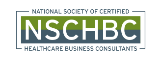 National Society of Certified Healthcare Business Consultants (NSCHBC) logo.