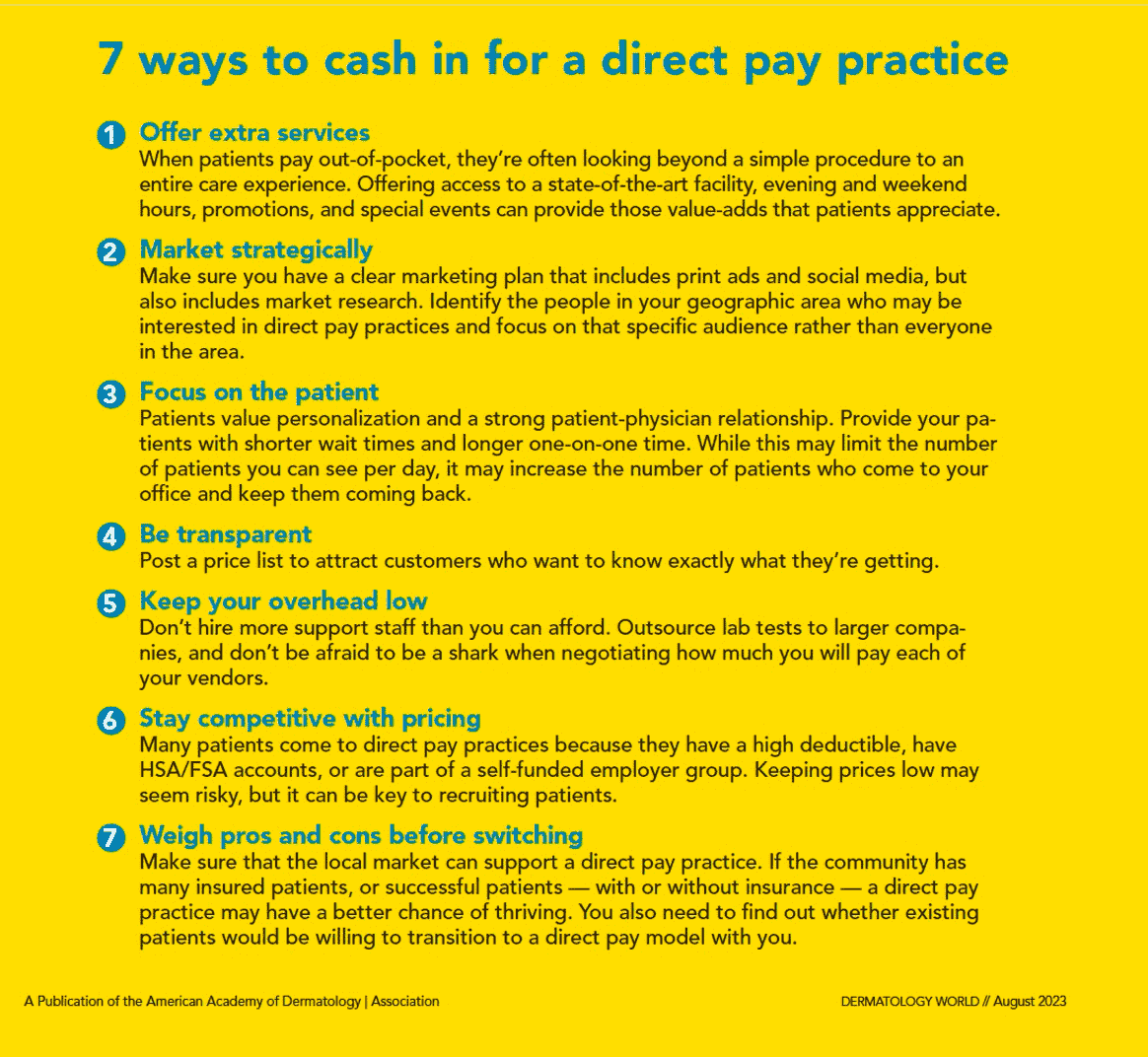 7 ways to cash in for a direct pay practice