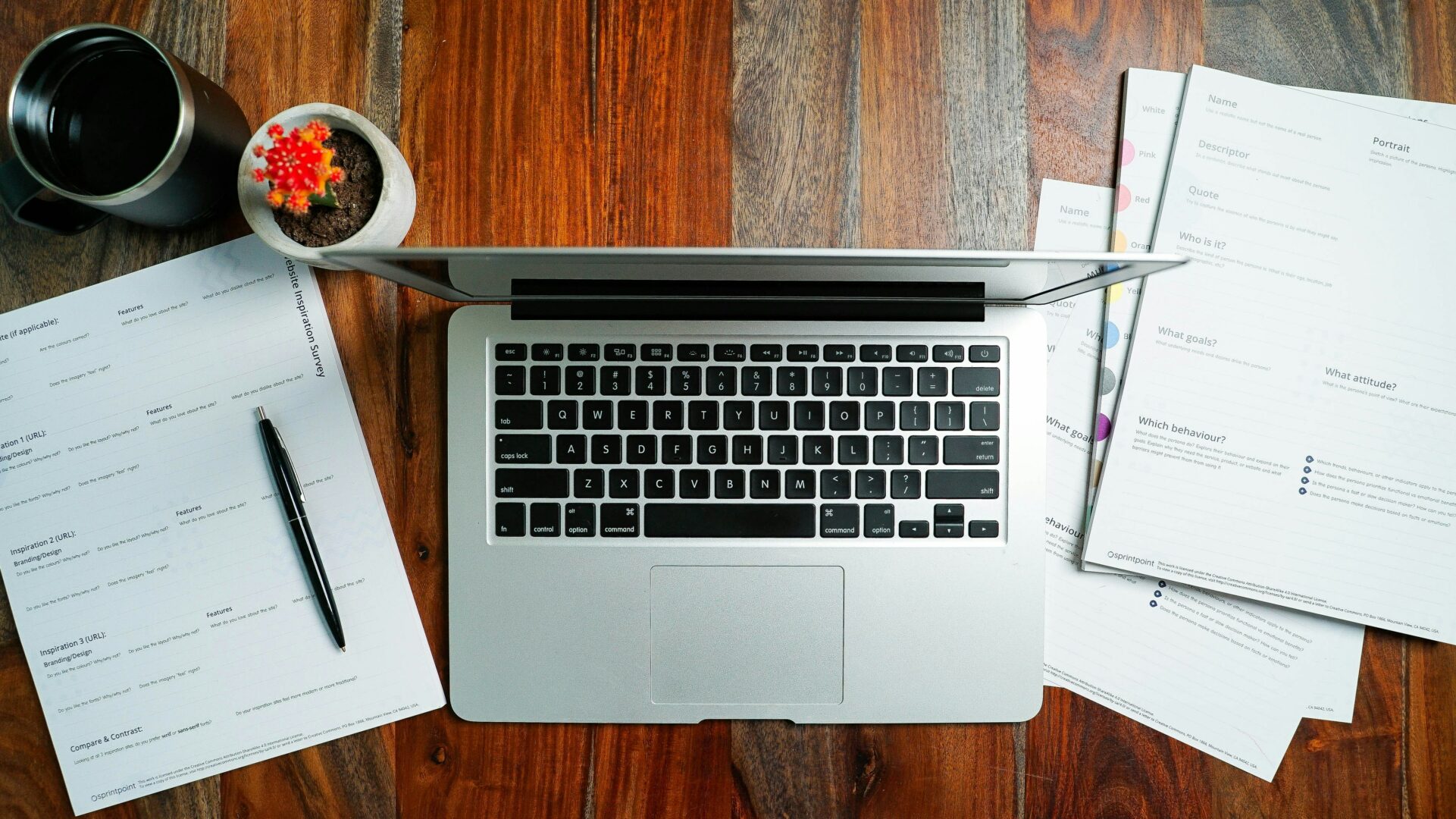 Laptop and Paperwork