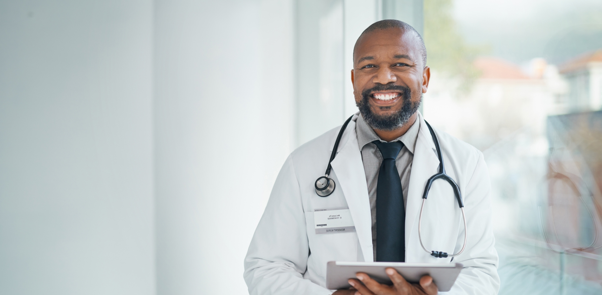Doctor Holding a Tablet